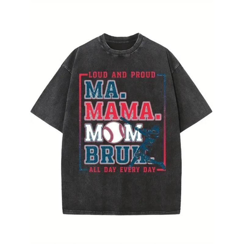 European sizes Men s T-Shirt - Vintage Print Shirt with MAMA MOMMOM BRU and Bat Prints, Soft and Breathable Round-necked Loose Casual Streetwear S чёрный
European sizes Men s T-Shirt - Vintage Print Shirt with MAMA MOMMOM BRU and Bat Prints, Soft and Breathable Round-necked Loose Casual Streetwear S чёрный