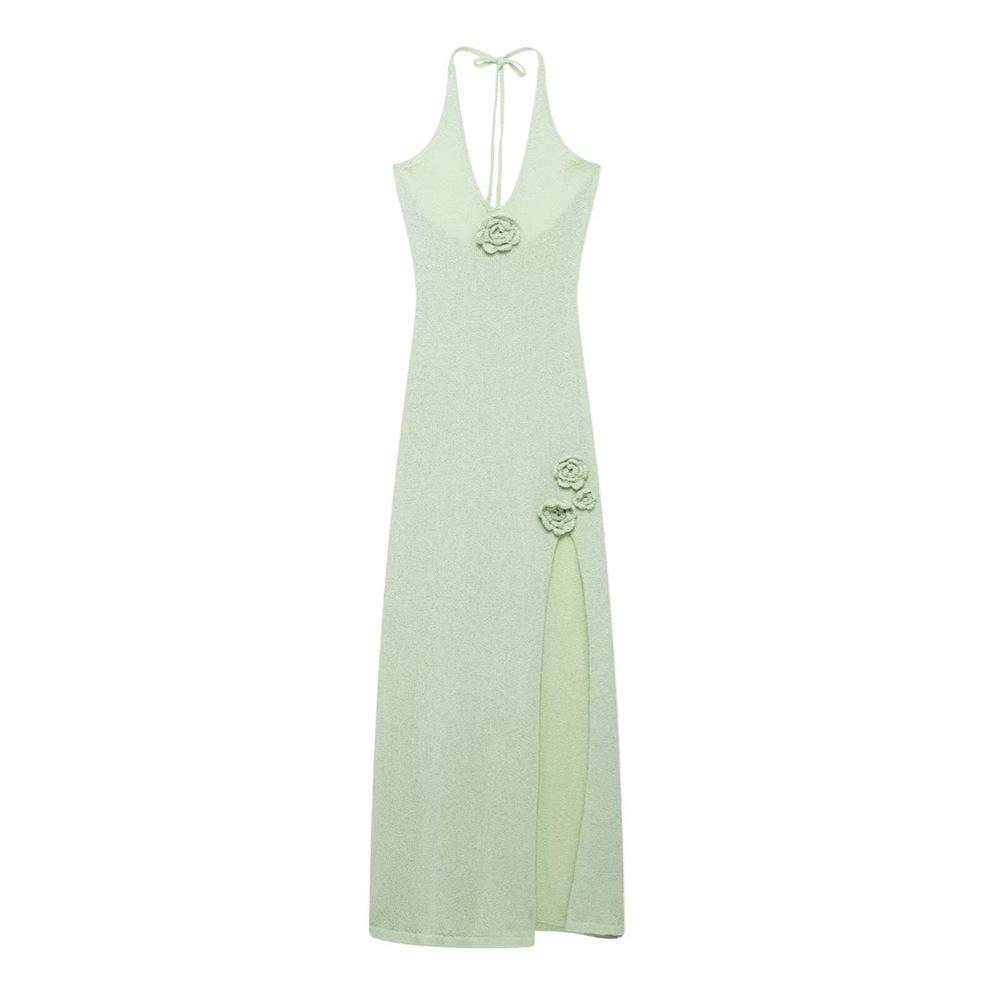 Spring 2025 Women s Elegant Slim V-Neck Backless High Slit Knit Dress Small светло-зеленый
Spring 2025 Women s Elegant Slim V-Neck Backless High Slit Knit Dress Small светло-зеленый