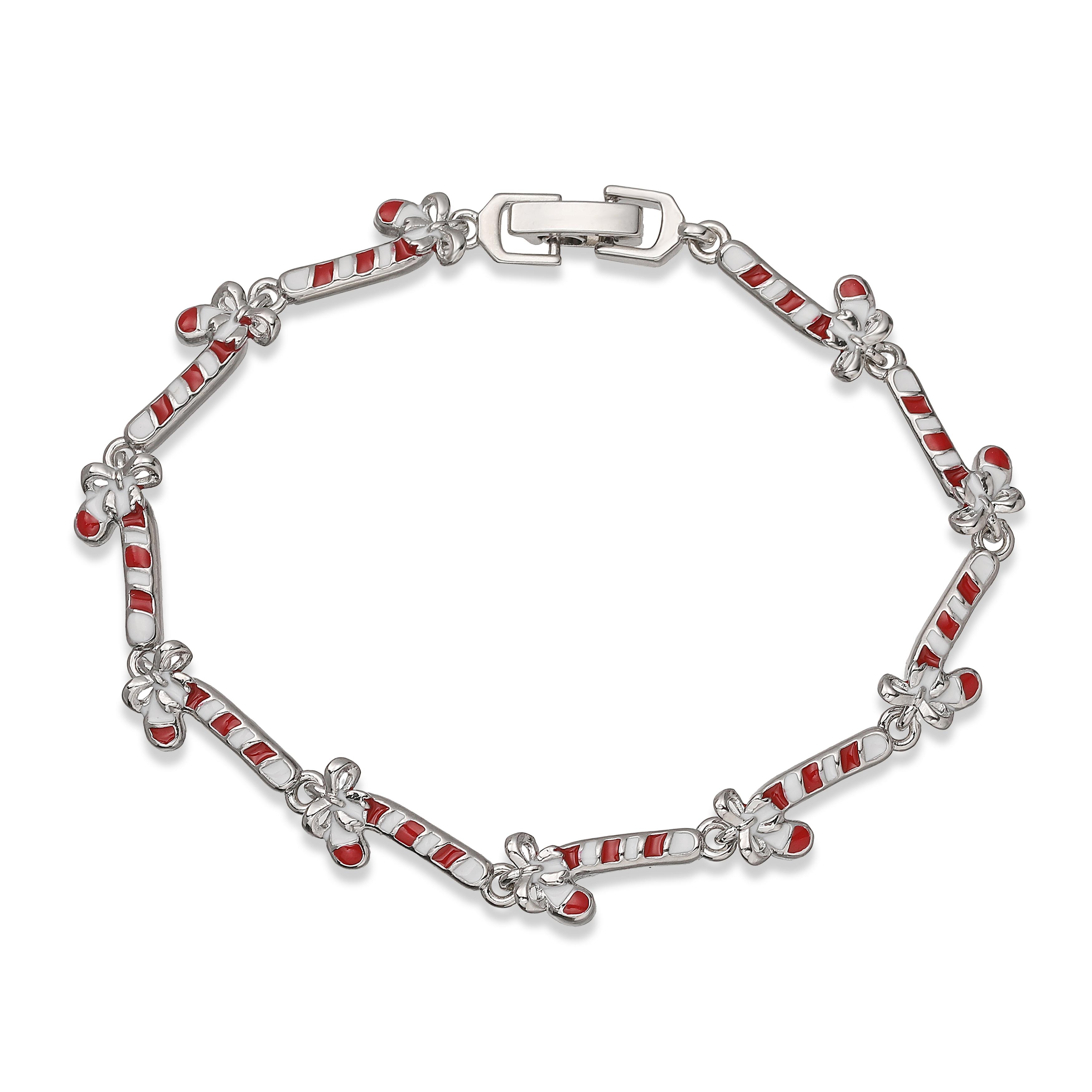 18K Gold Plated Bras Red and Green Christmas-Themed Bracelet Brown Dachshund Candy Cane Santa Claus Fun and Cute Accessory Other&18cm
18K Gold Plated Bras Red and Green Christmas-Themed Bracelet Brown Dachshund Candy Cane Santa Claus Fun and Cute Accessory Other&18cm