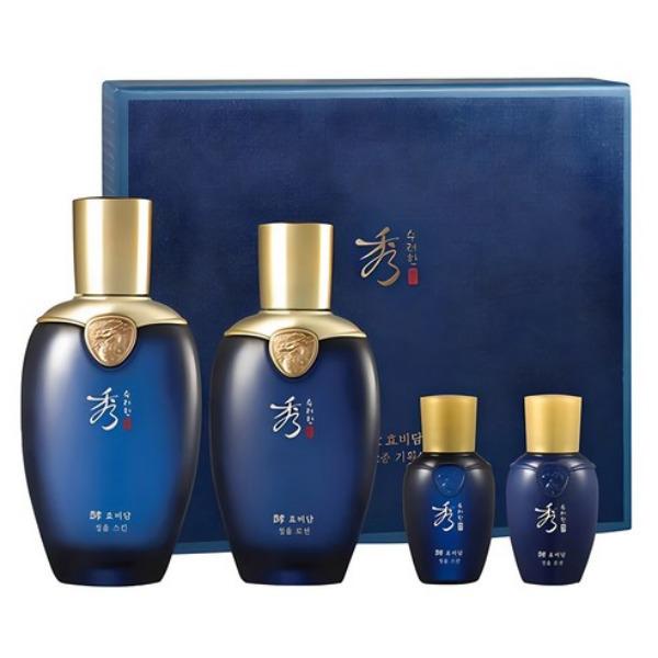 Sooryehan Hyobidam Jeongyul Toner & Emulsion Set (150ml Lotion + 130ml Toner + Mini Set) 150ml Lotion + 130ml Toner + Mini Set
Sooryehan Hyobidam Jeongyul Toner & Emulsion Set (150ml Lotion + 130ml Toner + Mini Set) 150ml Lotion + 130ml Toner + Mini Set
