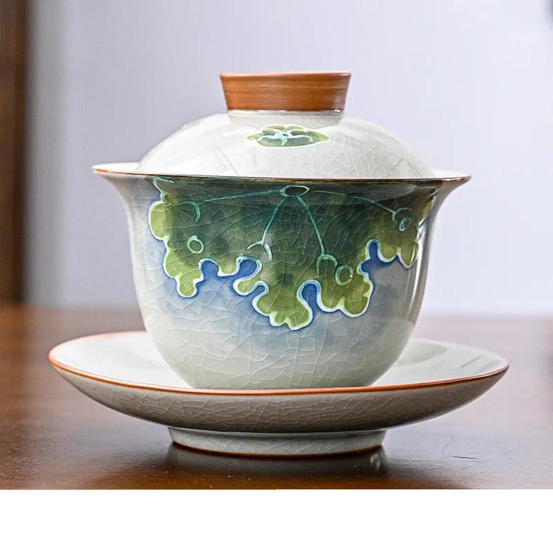 160ml hand-painted lotus ceramic lid bowl handmade ceramic lid bowl household Chinese tea set 11.5x9.5cm 160ml
160ml hand-painted lotus ceramic lid bowl handmade ceramic lid bowl household Chinese tea set 11.5x9.5cm 160ml