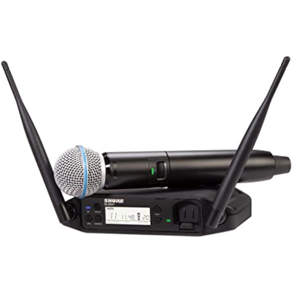 SHURE GLX-D24+/ BETA58A vocal wireless system BETA58 wireless handheld microphone tabletop receiv...
SHURE GLX-D24+/ BETA58A vocal wireless system BETA58 wireless handheld microphone tabletop receiv...