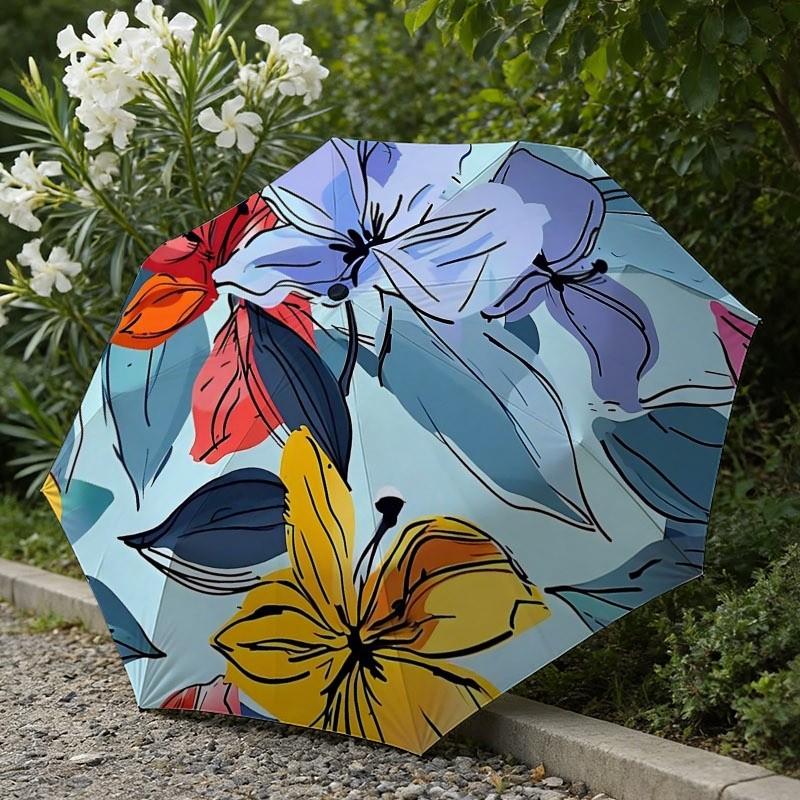 1pc Automatic Folding Umbrella - Light Blue Vibrant Floral Pattern Sun/Rain Umbrella,, Sun and Rain Use, One-Touch Open/Close, (as the picture,Iron&8K)
1pc Automatic Folding Umbrella - Light Blue Vibrant Floral Pattern Sun/Rain Umbrella,, Sun and Rain Use, One-Touch Open/Close, (as the picture,Iron&8K)