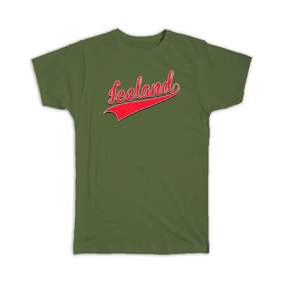Gift T-Shirt : Iceland Flag Varsity Script Baseball Beisbol Country Pride L
Gift T-Shirt : Iceland Flag Varsity Script Baseball Beisbol Country Pride L