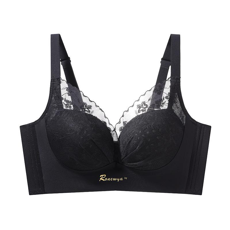 Sexy lace underwear women s small breasts gather and adjust the secondary breasts to prevent sagging, no steel ring cover, large breasts and small 95BC
Sexy lace underwear women s small breasts gather and adjust the secondary breasts to prevent sagging, no steel ring cover, large breasts and small 95BC