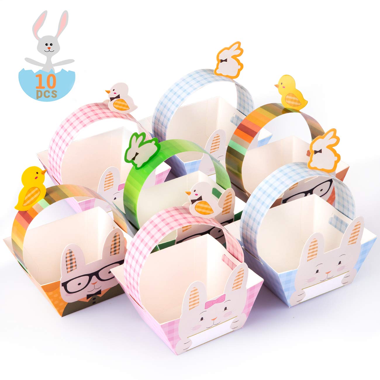 Naler Easter Wrapping Bags 10-Pack Paper Gift Bags 5 Designs Egg Hunt Sweets Holder Resurrection Festival Decoration Kids Gifts
Naler Easter Wrapping Bags 10-Pack Paper Gift Bags 5 Designs Egg Hunt Sweets Holder Resurrection Festival Decoration Kids Gifts