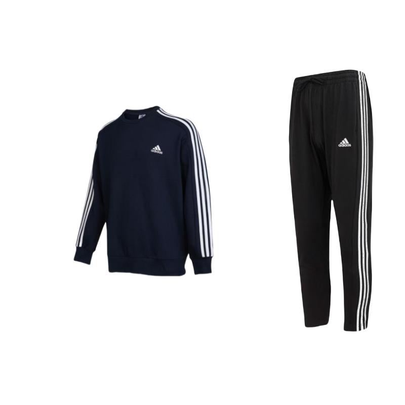 Adidas Logo Embroidered Striped Crew Neck Long Sleeve Knit Sweatshirt Tapered Knit Pants Casual Sports Set Men sweatshirt, pants IC0044+IC9318 XXL
Adidas Logo Embroidered Striped Crew Neck Long Sleeve Knit Sweatshirt Tapered Knit Pants Casual Sports Set Men sweatshirt, pants IC0044+IC9318 XXL