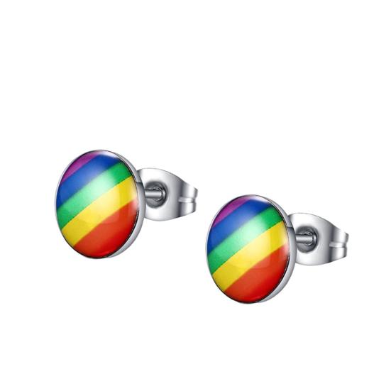 Модні круглі вушні гвоздики веселкового кольору для жіночого клубу, туристичні сережки, ювелірні вироби, подарунок
Модні круглі вушні гвоздики веселкового кольору для жіночого клубу, туристичні сережки, ювелірні вироби, подарунок