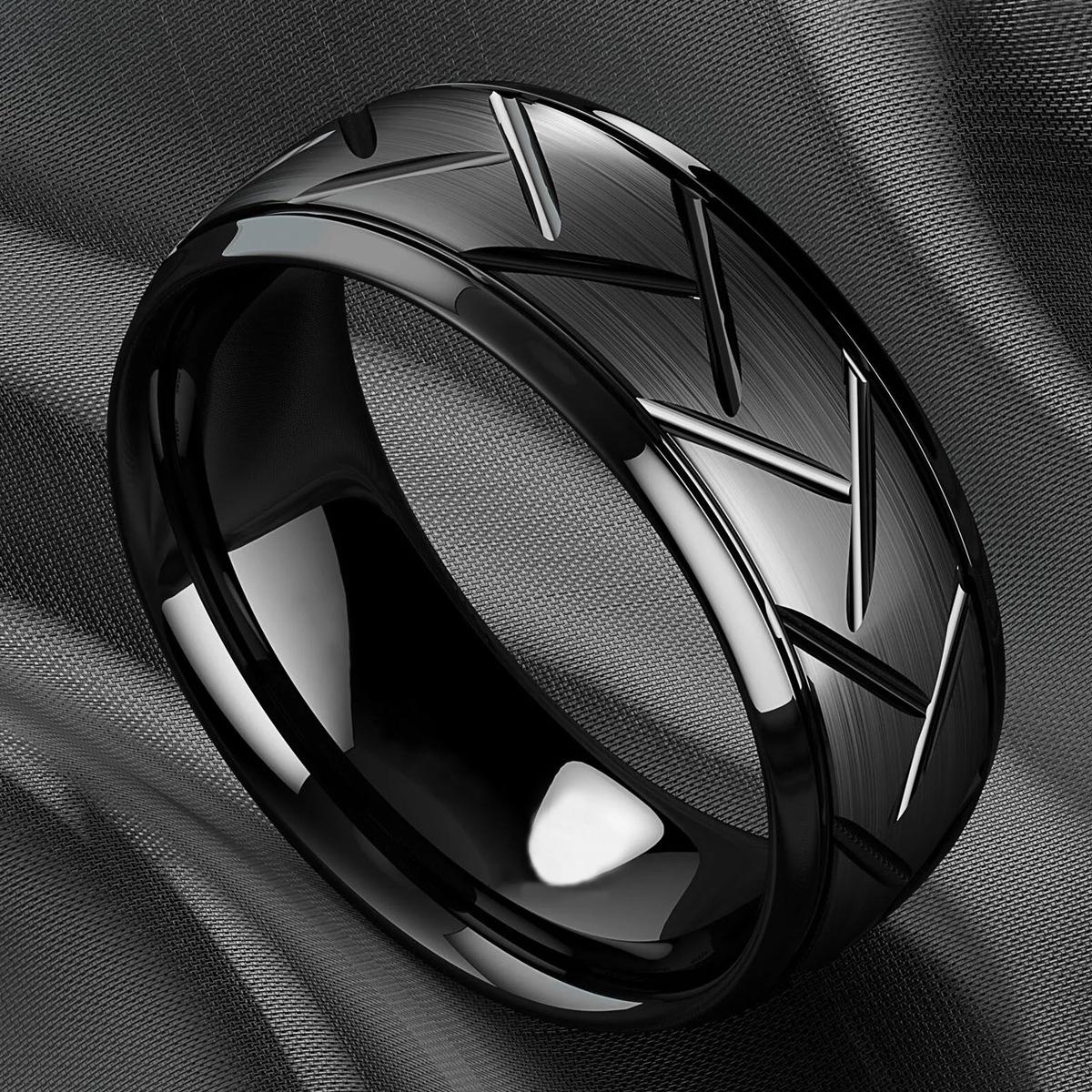 Jiuqin Titanium Steel Men s Brushed Diagonal Arc Black Stainless Steel Ring Size 9 Чистий/чорний
Jiuqin Titanium Steel Men s Brushed Diagonal Arc Black Stainless Steel Ring Size 9 Чистий/чорний