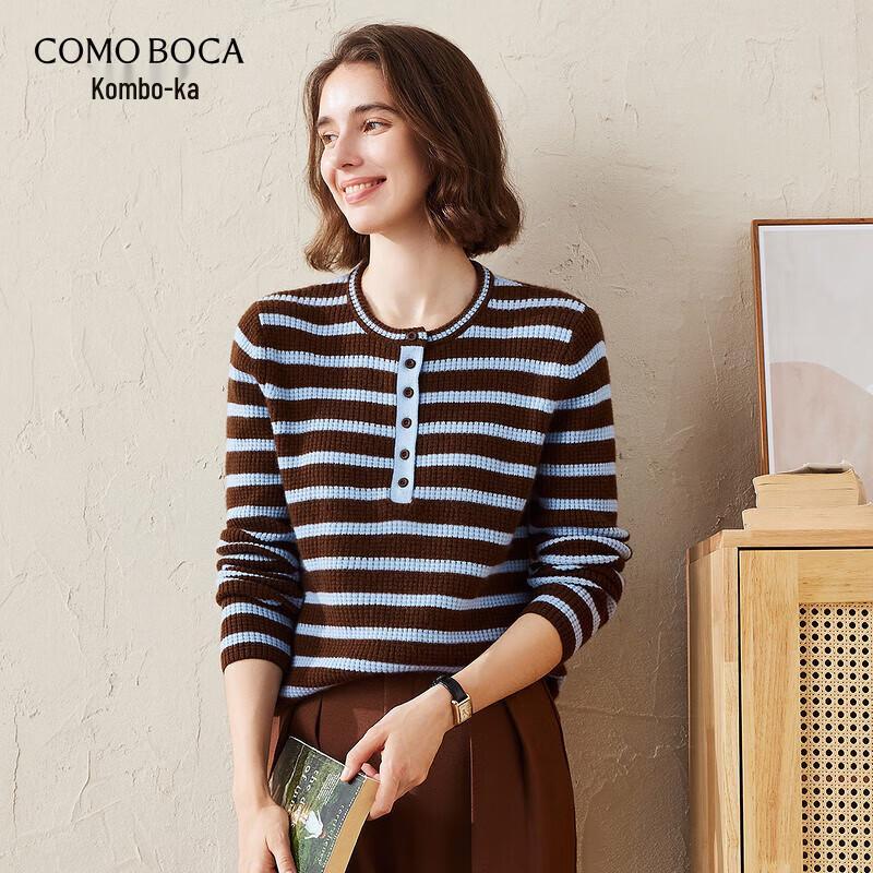 Женский полосатый кашемировый свитер с цветными блоками M
Женский полосатый кашемировый свитер с цветными блоками M