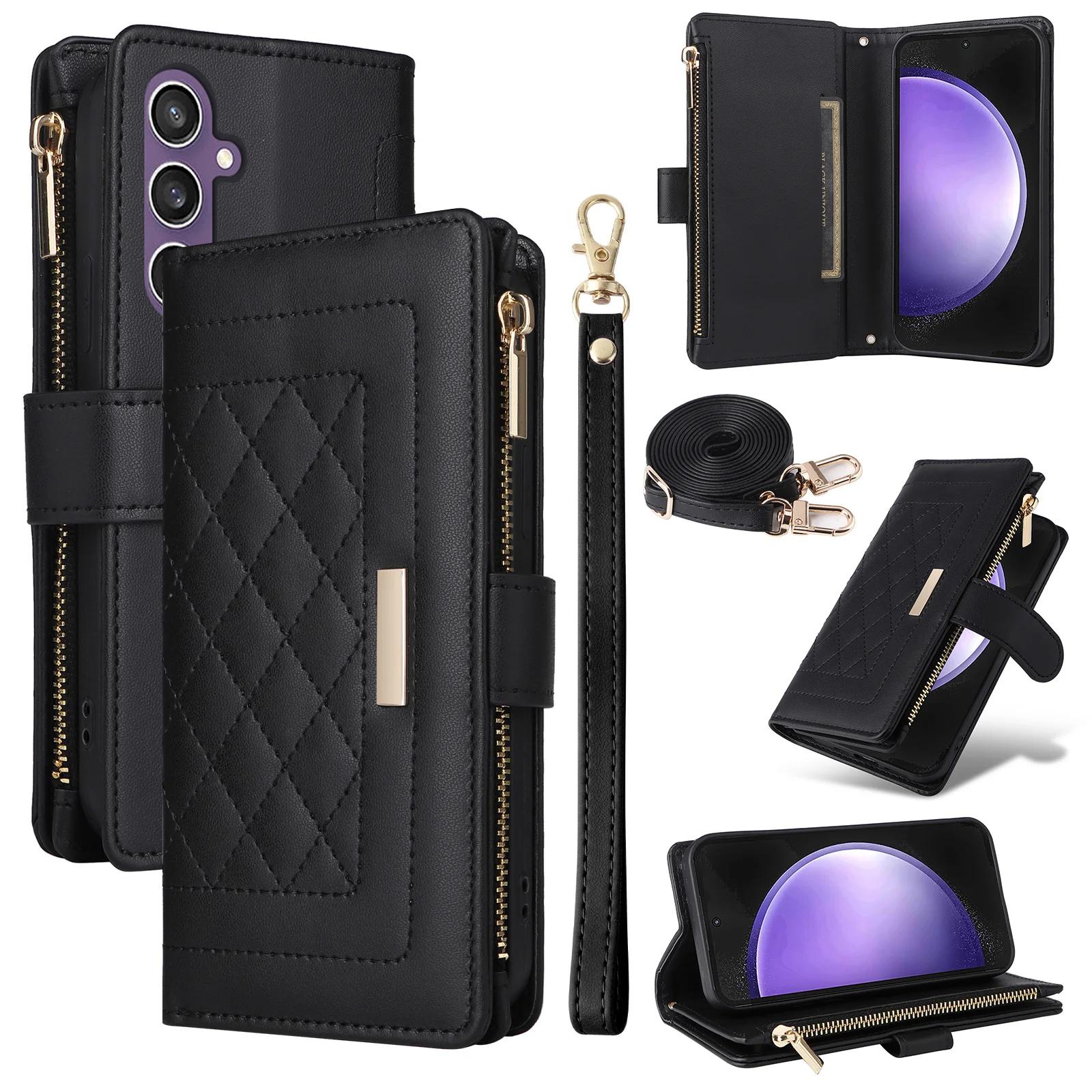 Crossbody Cards Solt Wallet Leather Zipper Bag Case For Samsung Galaxy A55 A15 A35 S24 Ultra S23 Plus S22 S21 Book Lanyard Strap For Samsung Galaxy S24+ чёрный
Crossbody Cards Solt Wallet Leather Zipper Bag Case For Samsung Galaxy A55 A15 A35 S24 Ultra S23 Plus S22 S21 Book Lanyard Strap For Samsung Galaxy S24+ чёрный