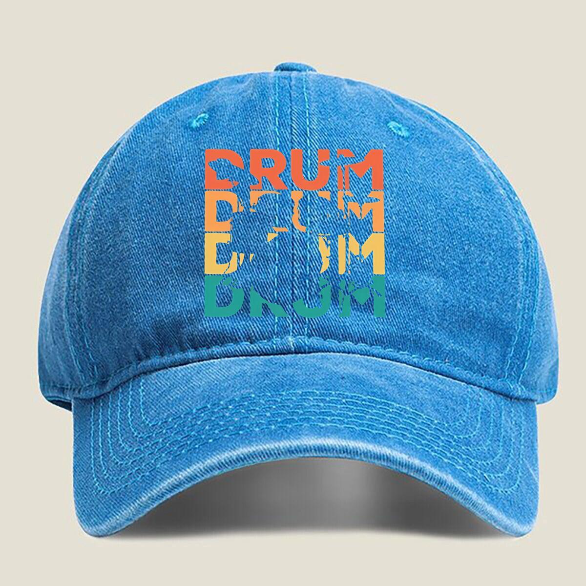 Colorful “Drum” Typo Washed Baseball Cap One Size озеро синього кольору
Colorful “Drum” Typo Washed Baseball Cap One Size озеро синього кольору