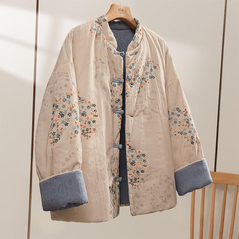 Women s New Chinese Style Floral Padded Jacket L
Women s New Chinese Style Floral Padded Jacket L
