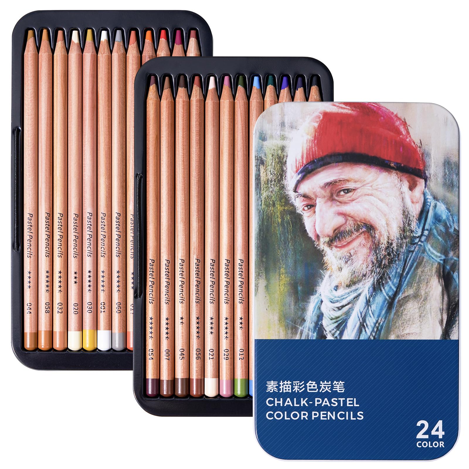 LIGHTWISH Professional Colored Charcoal Professional Pastel Pencil Soft Colored Pencils for and Blending for Beginners and Artists Pencils, 24-Color
LIGHTWISH Professional Colored Charcoal Professional Pastel Pencil Soft Colored Pencils for and Blending for Beginners and Artists Pencils, 24-Color