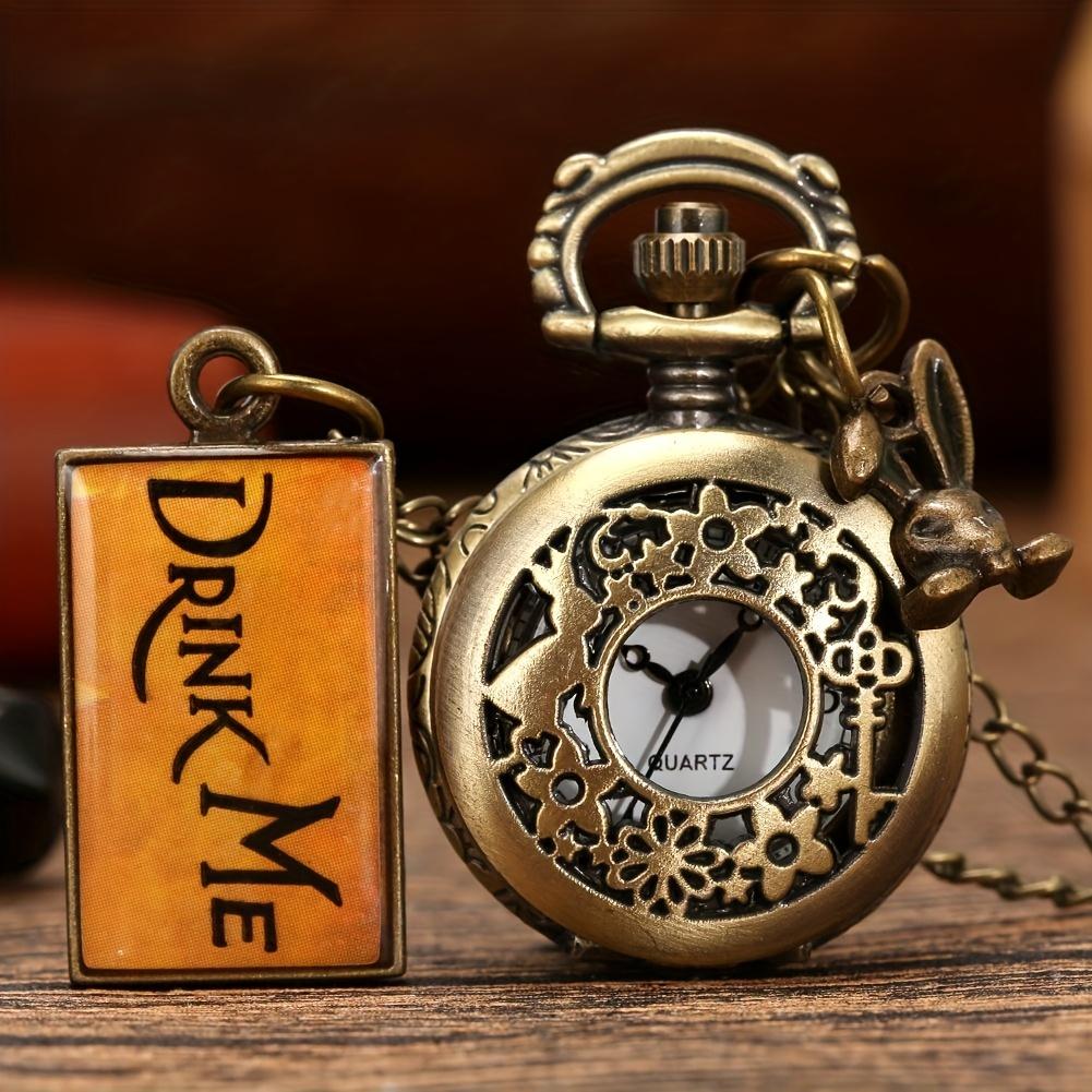 Pocket watch, antique hollowed out rabbit tag necklace, fashionable retro pocket watch, hanging watch decoration, fine chain коричневый
Pocket watch, antique hollowed out rabbit tag necklace, fashionable retro pocket watch, hanging watch decoration, fine chain коричневый