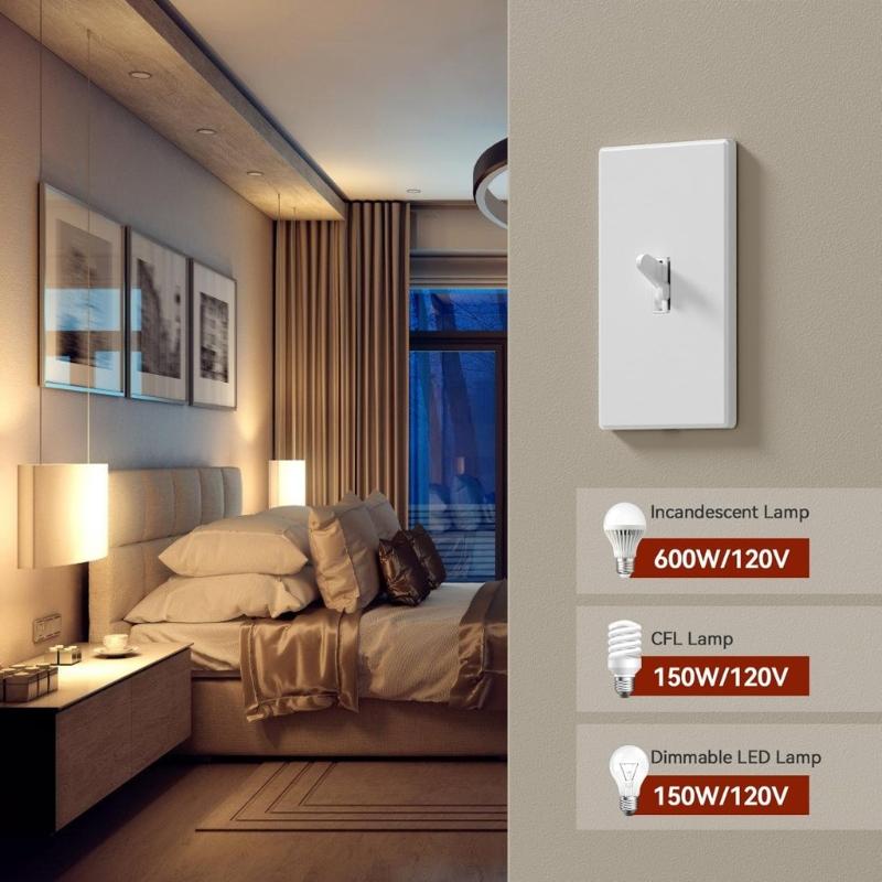 Easy installs Switches Multiple Switches Room Works with Standard 3 Way Circuits 25mm Thin Designs For Stair Hallways CN
Easy installs Switches Multiple Switches Room Works with Standard 3 Way Circuits 25mm Thin Designs For Stair Hallways CN