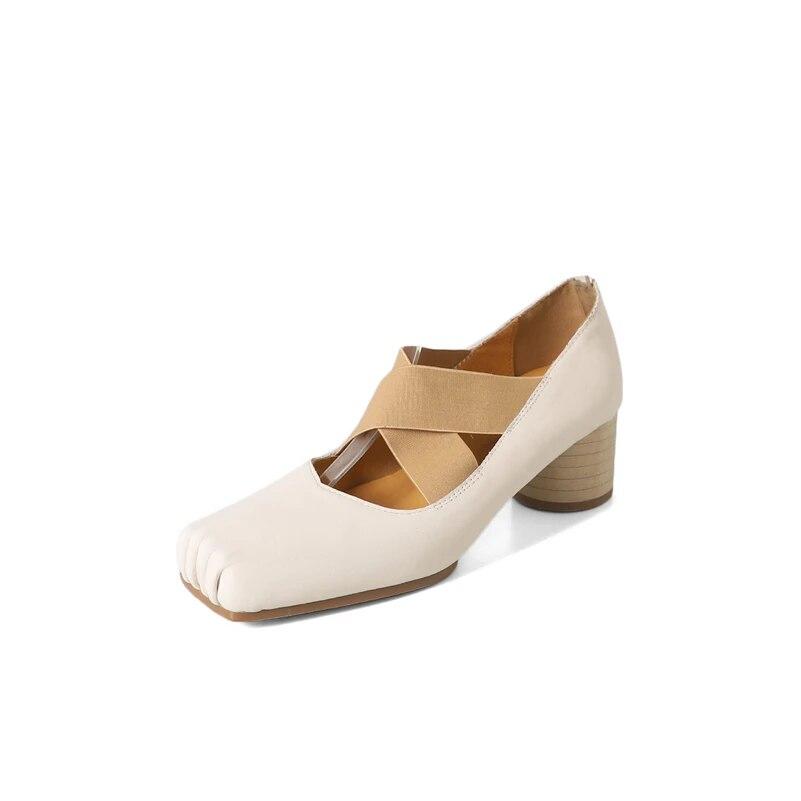 Meotina/женские туфли-лодочки Мэри Джейн из натуральной кожи с квадратным носком, женская модная обувь на толстом среднем каблуке с перекрестным ремешком, весенне-осенняя обувь бежевого цвета 40 34 бежевый
Meotina/женские туфли-лодочки Мэри Джейн из натуральной кожи с квадратным носком, женская модная обувь на толстом среднем каблуке с перекрестным ремешком, весенне-осенняя обувь бежевого цвета 40 34 бежевый