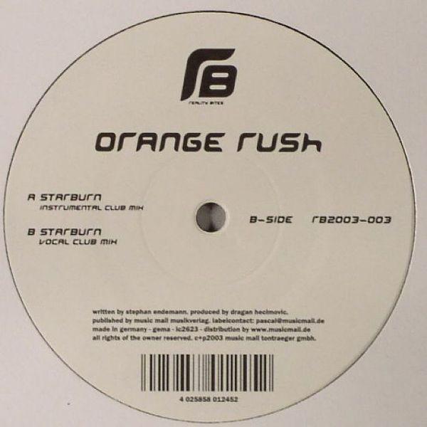 12inch Record ORANGE RUSH - Starburn RB2003003 Reality Bites R 2003 Germany Dance & Electronica Used
12inch Record ORANGE RUSH - Starburn RB2003003 Reality Bites R 2003 Germany Dance & Electronica Used