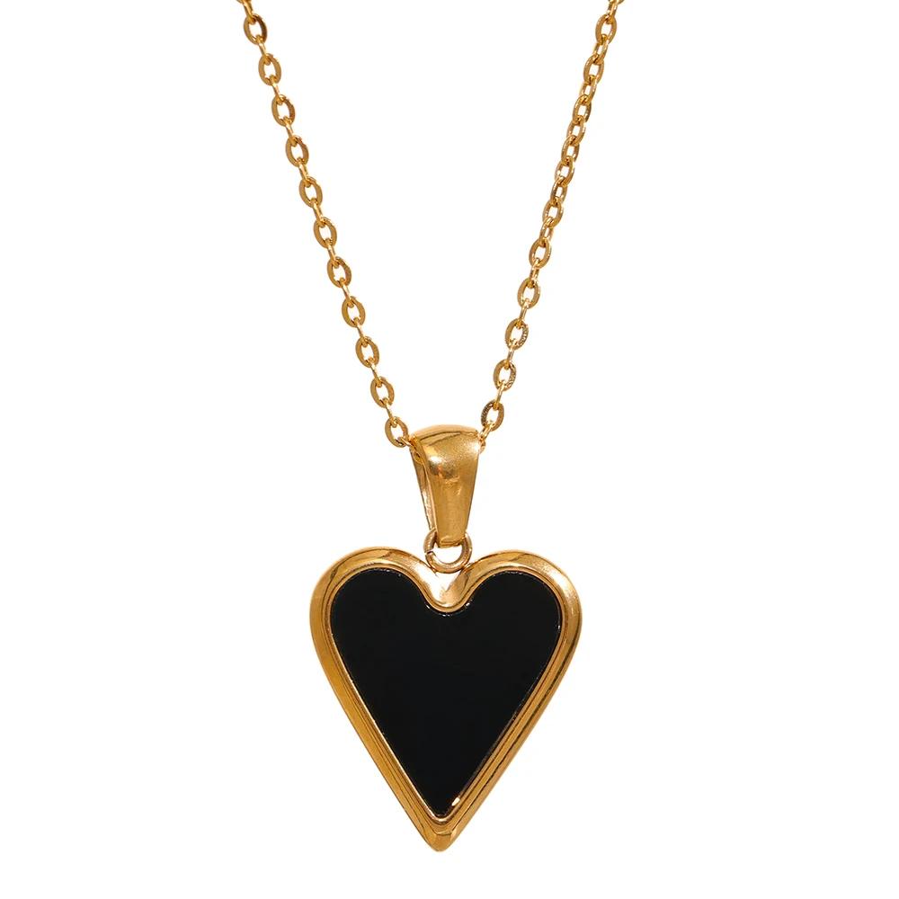 Yhpup Acrylic Natural Shell Heart Pendant Necklace Stainless Steel Jewelry Fashion Chain Collar Necklace Girlfriend Gift
Yhpup Acrylic Natural Shell Heart Pendant Necklace Stainless Steel Jewelry Fashion Chain Collar Necklace Girlfriend Gift