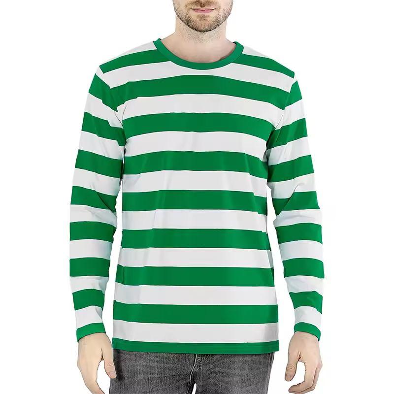 Comfortable for Spring Striped Pattern Men s Long Sleeve Digital Print T-Shirt Is Fashionable Clothing Casual M зелений
Comfortable for Spring Striped Pattern Men s Long Sleeve Digital Print T-Shirt Is Fashionable Clothing Casual M зелений