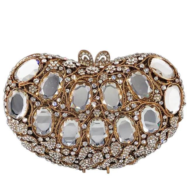 Boutique De FGG Women Heart Crystal Clutch Evening Bag Formal Party Dinner Rhinestone Handbags Bridal Wedding Clutch Purse Mini Size золотой
Boutique De FGG Women Heart Crystal Clutch Evening Bag Formal Party Dinner Rhinestone Handbags Bridal Wedding Clutch Purse Mini Size золотой