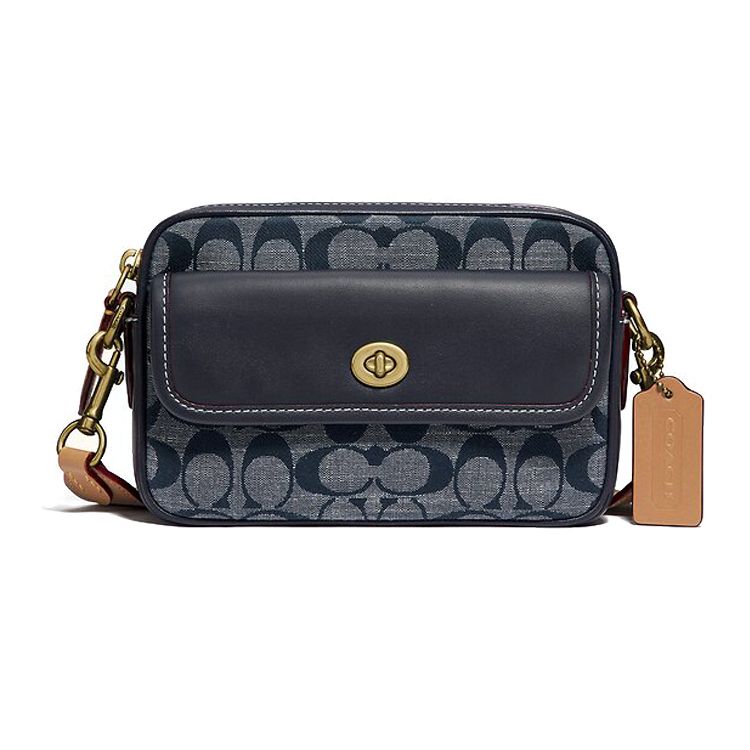 Coach Signature Denim Camera Bag Navy Blue Leather Trim Gold Hardware Daily Casual 3642-B4RA3 Basic Set (Bag+Dust Bag)
Coach Signature Denim Camera Bag Navy Blue Leather Trim Gold Hardware Daily Casual 3642-B4RA3 Basic Set (Bag+Dust Bag)
