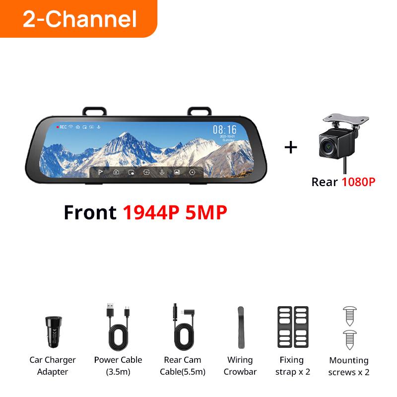 70mai Rearview Dash Cam Update version S500 9.35 Touch Screen Car DVR 3K Super Capacitor Dual-Channel HDR Voice Control 24H P No TF Card
70mai Rearview Dash Cam Update version S500 9.35 Touch Screen Car DVR 3K Super Capacitor Dual-Channel HDR Voice Control 24H P No TF Card