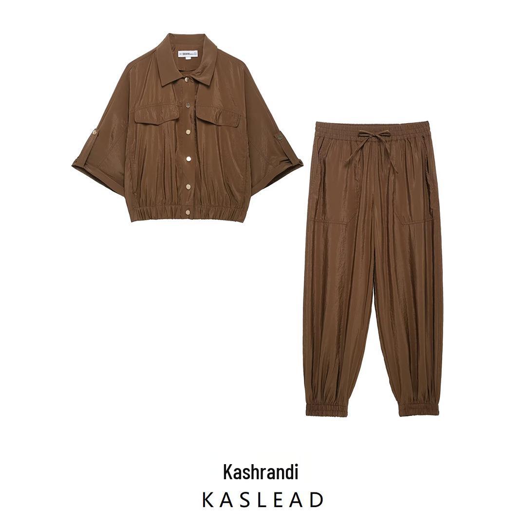 Spring 2025 Women s European & American Style Casual Short Sleeve Shirt and Long Pants Set XS
Spring 2025 Women s European & American Style Casual Short Sleeve Shirt and Long Pants Set XS