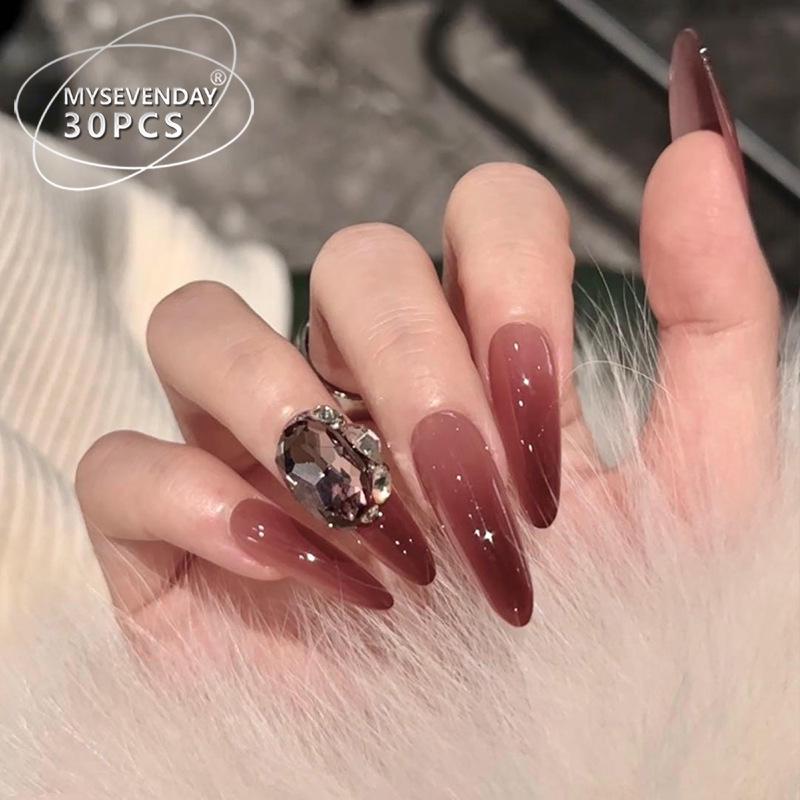 Luxury Dark Red Cat Eye Glitter Wearable Nails - Removable High-End Nail Art Handmade Nails M - 10 pieces/bag
Luxury Dark Red Cat Eye Glitter Wearable Nails - Removable High-End Nail Art Handmade Nails M - 10 pieces/bag