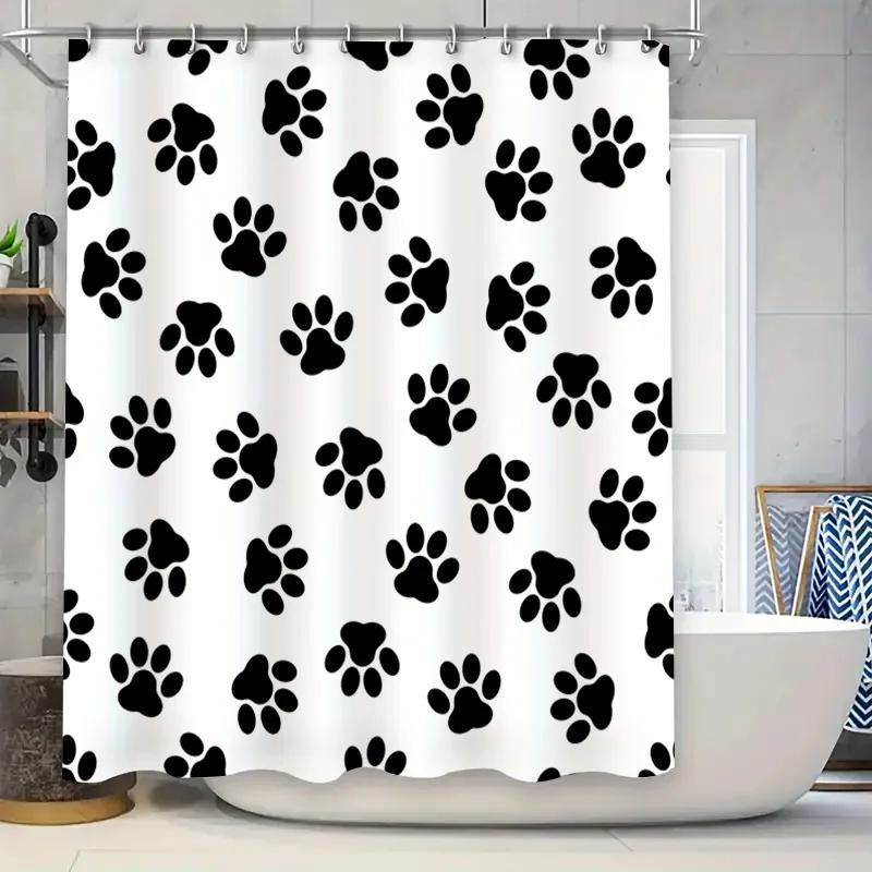 Black Cat Paw Print Shower Curtain Waterproof Fabric Home Decor Bath Liner White Shower Curtains 72x84 W90xH180cm
Black Cat Paw Print Shower Curtain Waterproof Fabric Home Decor Bath Liner White Shower Curtains 72x84 W90xH180cm