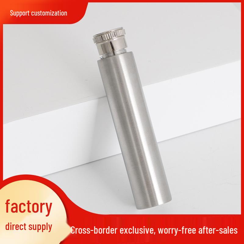 1 oz Cigar-Shaped Stainless Steel Hip Flask - Portable, Polished Round Bottom Flask in European & American Style
1 oz Cigar-Shaped Stainless Steel Hip Flask - Portable, Polished Round Bottom Flask in European & American Style