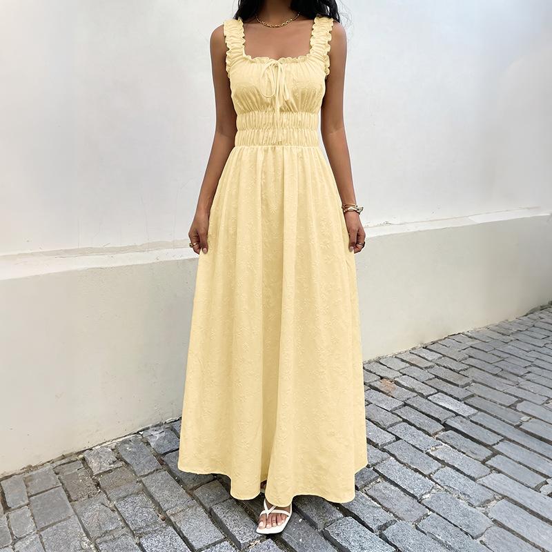 Summer Sleeveless Round-neck Dress, Vintage Long Dress, Beach Vacation Halter Dress, Women s Dress XL жовтий
Summer Sleeveless Round-neck Dress, Vintage Long Dress, Beach Vacation Halter Dress, Women s Dress XL жовтий