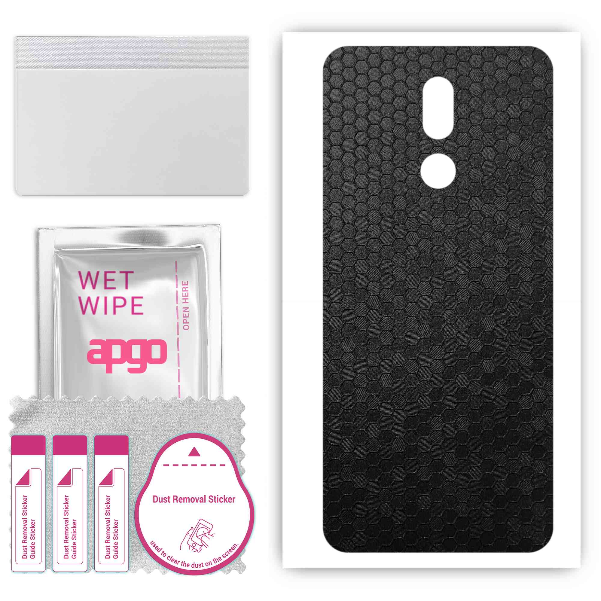 apgo Protective Skin Sticker for the back compatible with Nokia 3.2, Wrap Film, Foil, Vinyl - Pattern Black Honeycomb
apgo Protective Skin Sticker for the back compatible with Nokia 3.2, Wrap Film, Foil, Vinyl - Pattern Black Honeycomb