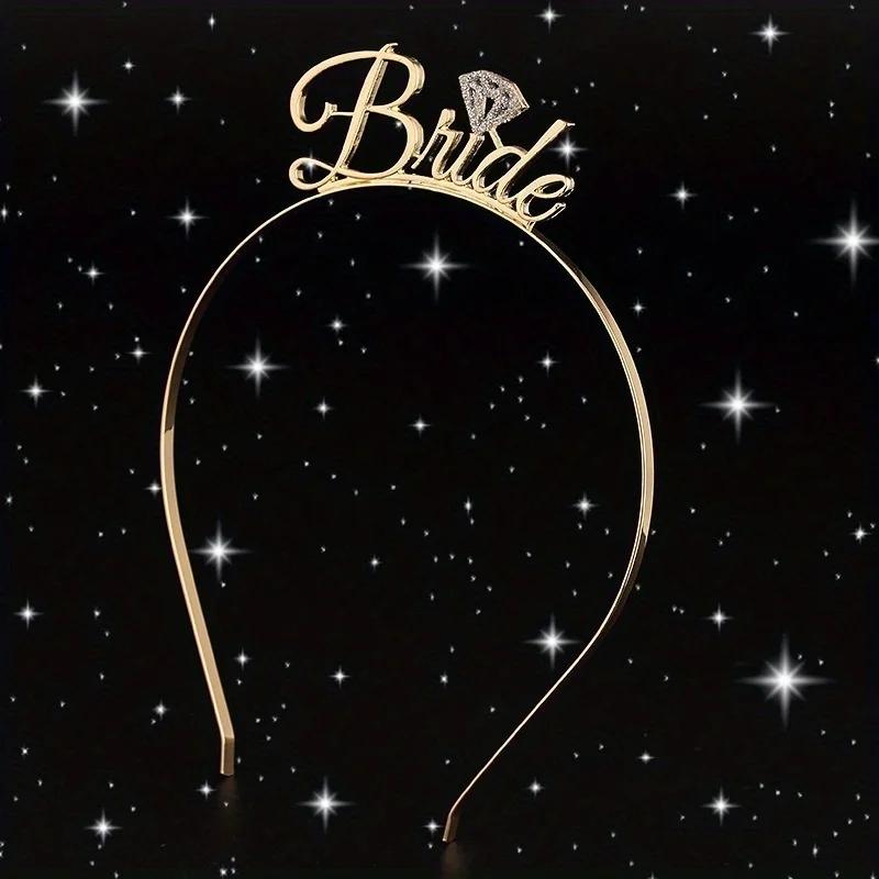 Fashionable Bridal Headbands Elegant Wedding Crowns Bride Letter Headband Creative Single Party Bridal Decoration Headband A
Fashionable Bridal Headbands Elegant Wedding Crowns Bride Letter Headband Creative Single Party Bridal Decoration Headband A
