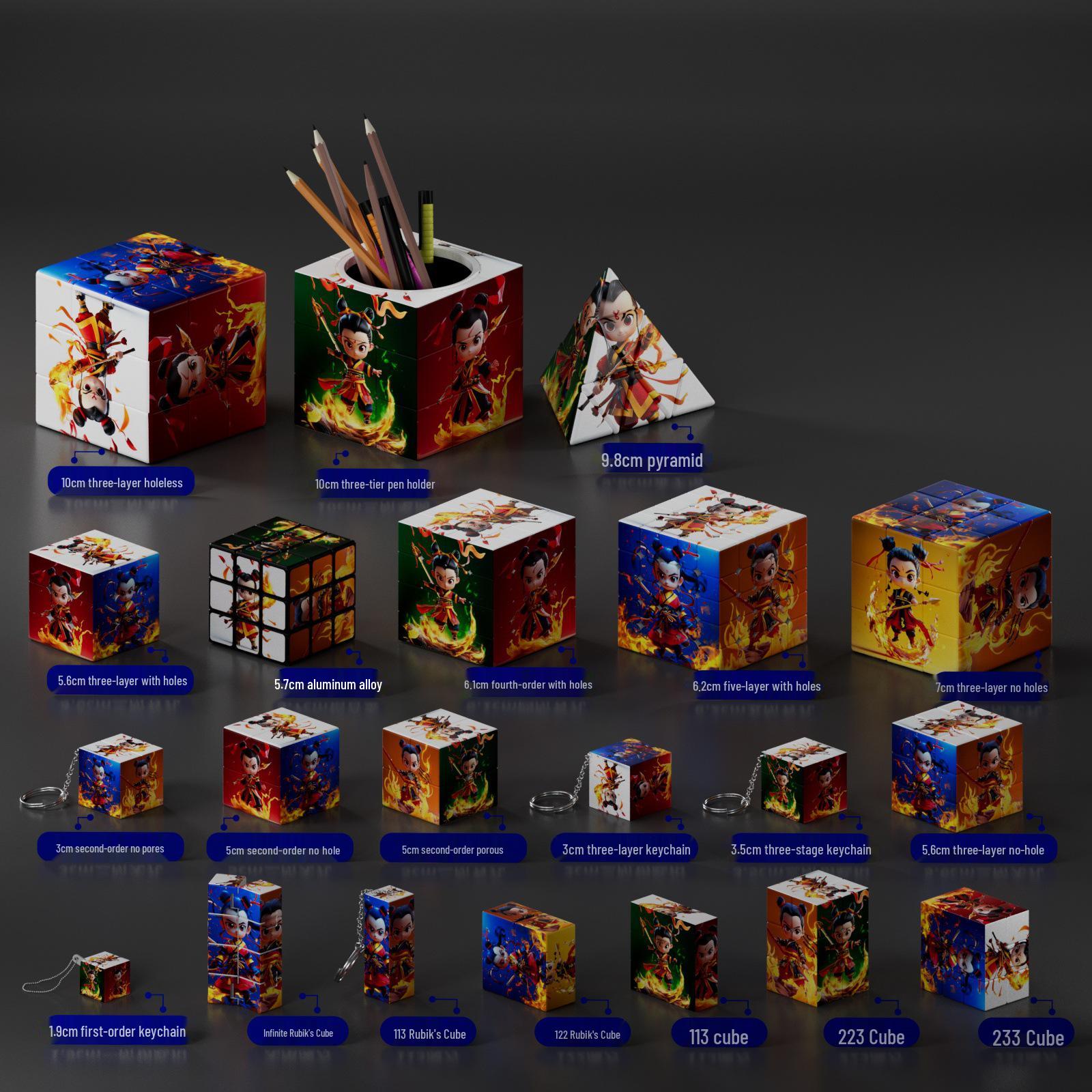 Нэчжа 2 Серия Демонический ребенок Магический куб Мультяшная игрушка для детей
Нэчжа 2 Серия Демонический ребенок Магический куб Мультяшная игрушка для детей