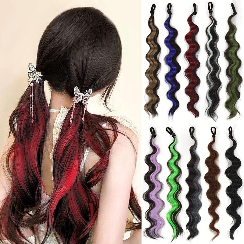 Aosiwig Synthetic Rainbow Ponytails Long Elastic Rubber Band Ponytail Extensions Wrap Around Chignon For Women Gilrs Daily Party
Aosiwig Synthetic Rainbow Ponytails Long Elastic Rubber Band Ponytail Extensions Wrap Around Chignon For Women Gilrs Daily Party