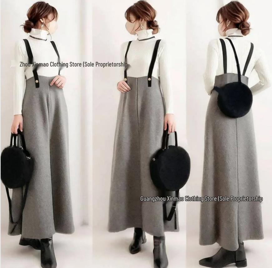 2025 Autumn/Winter Korean Style Casual Loose Sweater & Woolen Long Skirt Set Small светло-серый
2025 Autumn/Winter Korean Style Casual Loose Sweater & Woolen Long Skirt Set Small светло-серый