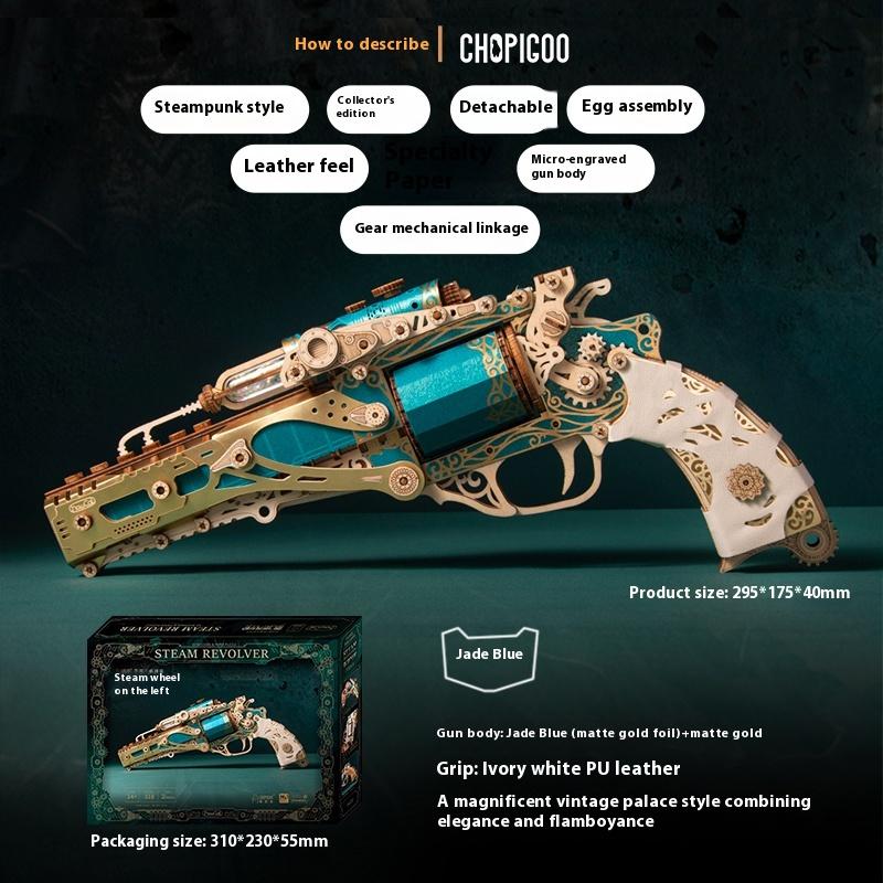 New Original Fantasy Steampunk Revolver Model Assembled Toy Collection Advanced Cool Birthday Handmade Ornaments Kid Friendly Entertaining Fun Play Need to be assembled
New Original Fantasy Steampunk Revolver Model Assembled Toy Collection Advanced Cool Birthday Handmade Ornaments Kid Friendly Entertaining Fun Play Need to be assembled