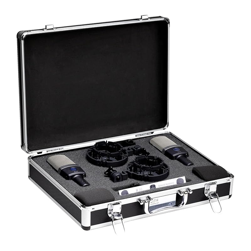 AKG C214/ST condenser microphone stereo pair 
AKG C214/ST condenser microphone stereo pair