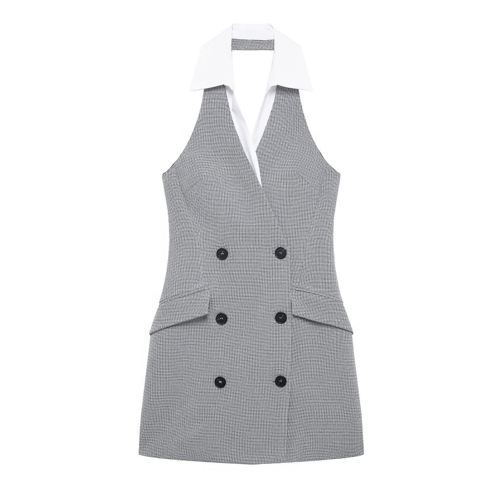 Spring 2025 Women s Fashion: Slim Fit Patchwork Halter Neck Dress Extra Small серый
Spring 2025 Women s Fashion: Slim Fit Patchwork Halter Neck Dress Extra Small серый