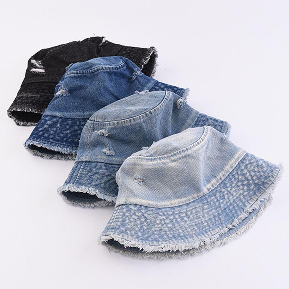 Washed Denim Denim Bucket Hat Korean Style Basin Hat Personalized Fishermen Caps Travel синій
Washed Denim Denim Bucket Hat Korean Style Basin Hat Personalized Fishermen Caps Travel синій
