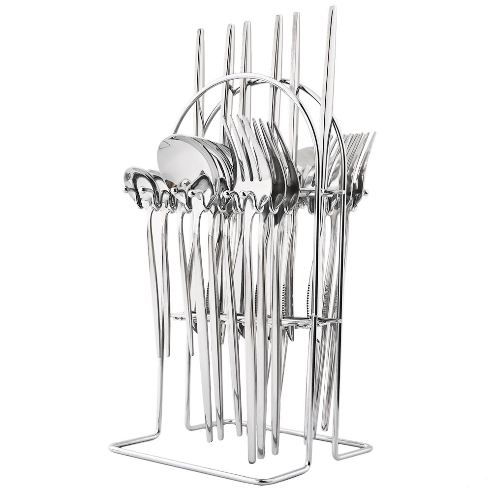 24 шт. черный набор посуды со стойкой для хранения столовых приборов, кухонные ножи, вилка, кофейная чайная ложка, столовые приборы, набор посуды из нержавеющей стали серебряный
24 шт. черный набор посуды со стойкой для хранения столовых приборов, кухонные ножи, вилка, кофейная чайная ложка, столовые приборы, набор посуды из нержавеющей стали серебряный