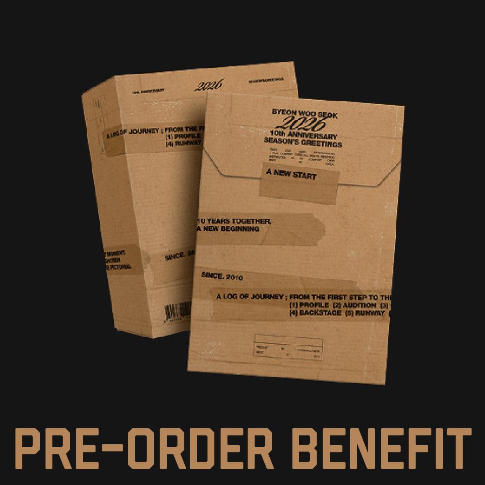 Предзаказ BYEON WOO SEOK 2026 10th Anniversary Season s Greetings & POB
Предзаказ BYEON WOO SEOK 2026 10th Anniversary Season s Greetings & POB