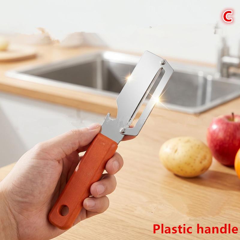 Stainless Steel Vegetable Peeler With Wooden/Plastic Handle 3-In-1 Fruit Potato Peeler With Bottle Opener Kitchen Peeling Tool C
Stainless Steel Vegetable Peeler With Wooden/Plastic Handle 3-In-1 Fruit Potato Peeler With Bottle Opener Kitchen Peeling Tool C