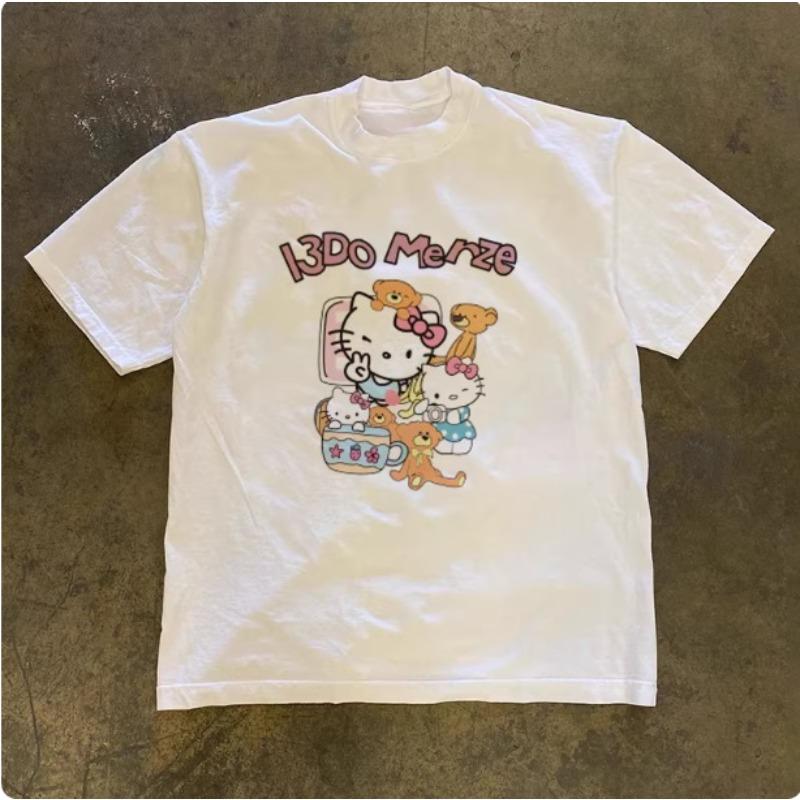 Sanrio 2026 Summer Comic Form Hello Kitty Image 100 Cotton Printed Casual Tshirt Adult Children Parentchild Top Casual Wear S
Sanrio 2026 Summer Comic Form Hello Kitty Image 100 Cotton Printed Casual Tshirt Adult Children Parentchild Top Casual Wear S