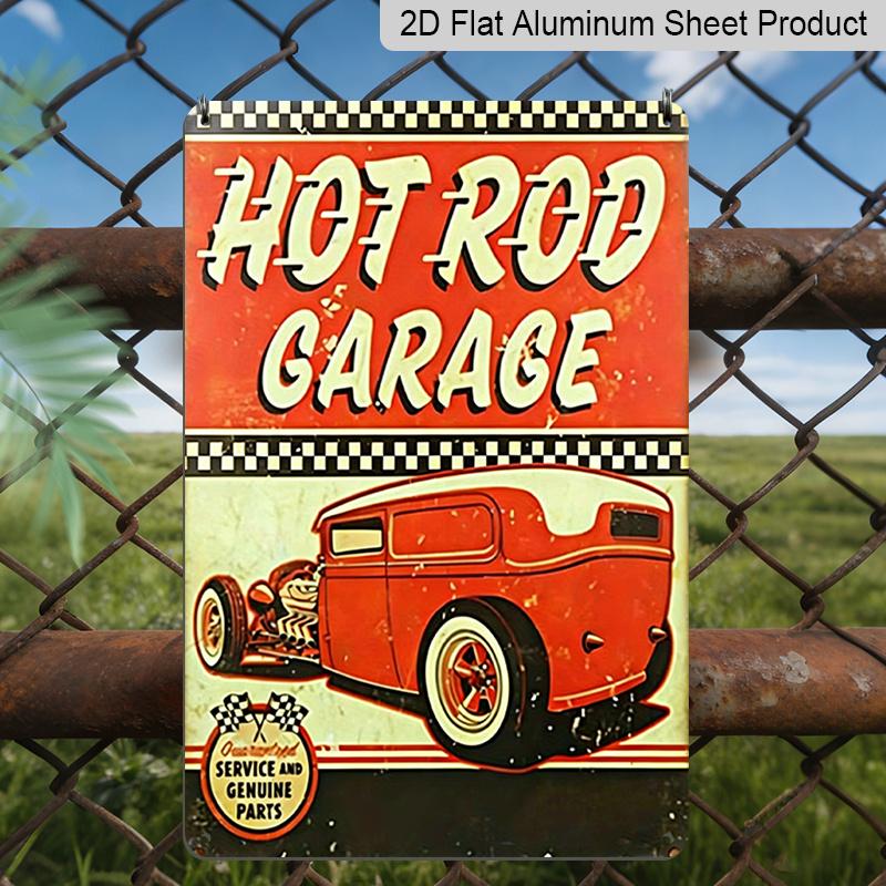 2D Flat, 1pc Vintage Hot Rod Garage Metal Sign - 8x12 Inch Retro 1950s Style Classic Hot Rod Car & Checkered Racing Design - Durable Aluminum Wall 20*30cm
2D Flat, 1pc Vintage Hot Rod Garage Metal Sign - 8x12 Inch Retro 1950s Style Classic Hot Rod Car & Checkered Racing Design - Durable Aluminum Wall 20*30cm