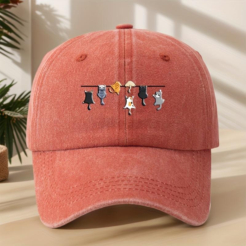 Seven cats cartoon printed baseball cap, high-quality classic washed retro duckbill cap, outdoor sports and leisure
Seven cats cartoon printed baseball cap, high-quality classic washed retro duckbill cap, outdoor sports and leisure