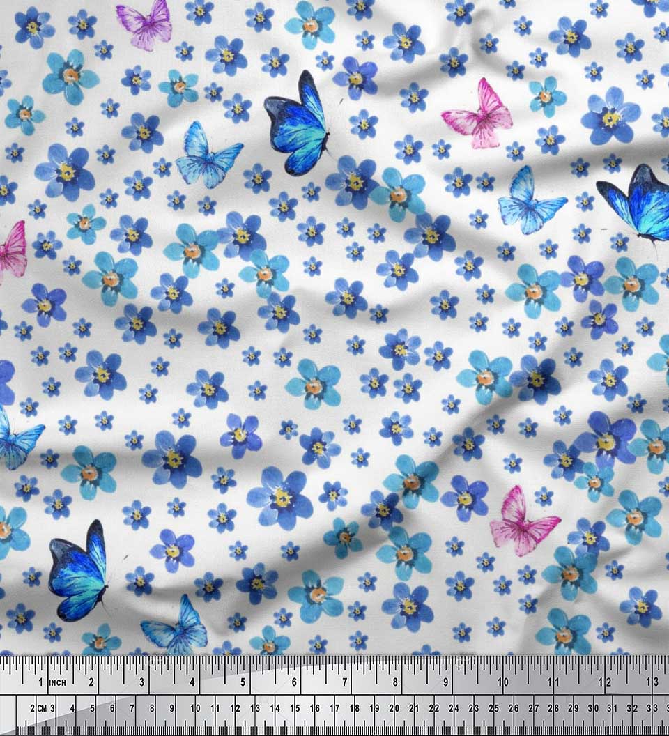 Тканина для рукоділля Soimoi Japan Crepe Satin Butterfly & Myosotis Floral Printed на метри 42 дюйми 42 Inch Wide - Poly Crepe білий
Тканина для рукоділля Soimoi Japan Crepe Satin Butterfly & Myosotis Floral Printed на метри 42 дюйми 42 Inch Wide - Poly Crepe білий