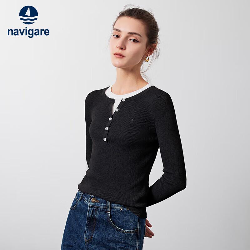 Navigare Women s Faux Two-Piece Knit Slim Fit Top L
Navigare Women s Faux Two-Piece Knit Slim Fit Top L