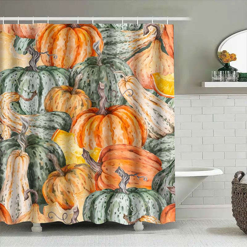 Tuniu Watercolor Pumpkin Shower Curtain Cute Fall Harvest Decorative Bathroom Curtain For Halloween Decor W60H190(CM)-1 Pcs
Tuniu Watercolor Pumpkin Shower Curtain Cute Fall Harvest Decorative Bathroom Curtain For Halloween Decor W60H190(CM)-1 Pcs